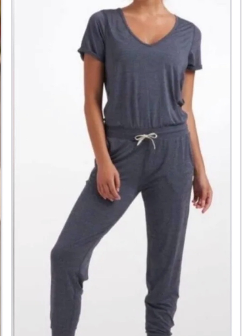 Vuori All Day Jumpsuit in Azure Heather XS